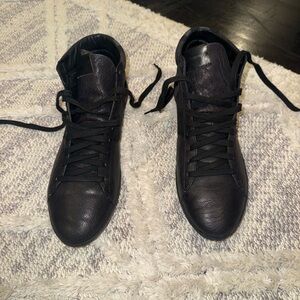 Burberry Black Leather Men's Sneakers